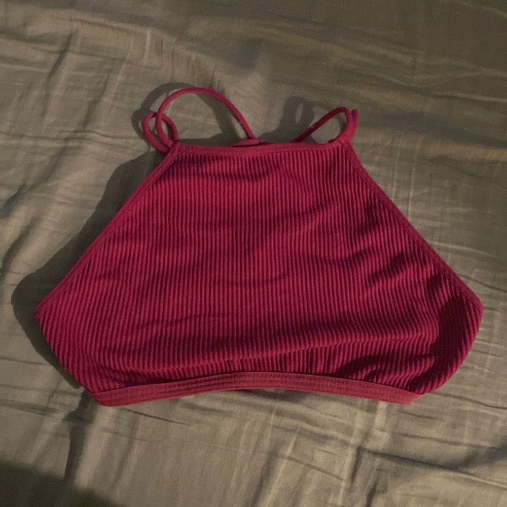 Free people sports bra. Size Xs/S. Hot pink, EUC, no pilling